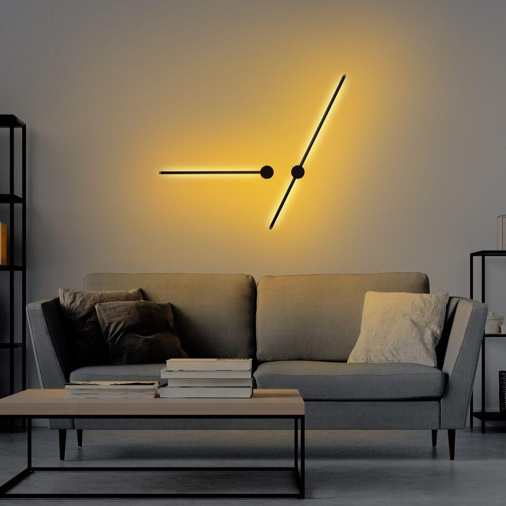 Opviq Sword 13488 Zidna lampa, crna