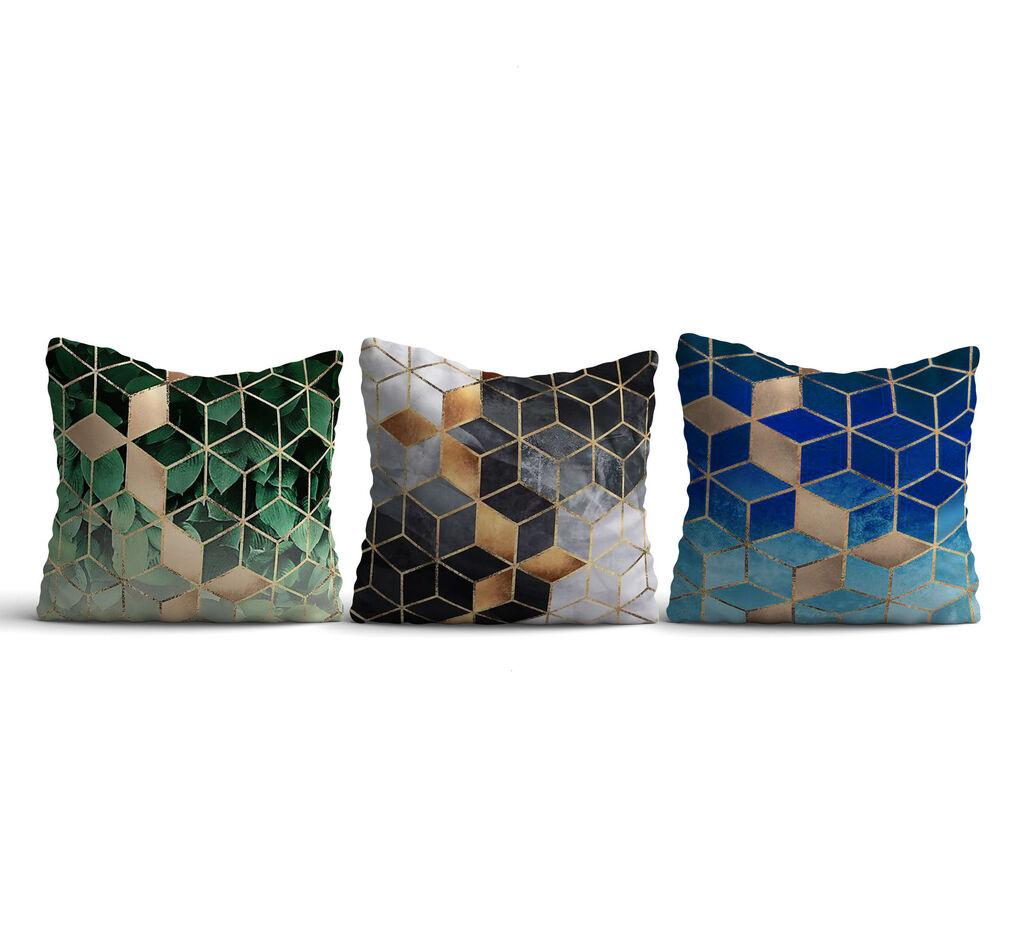 Aberto Design Set od 3 jastučnice 43x43cm Šarene