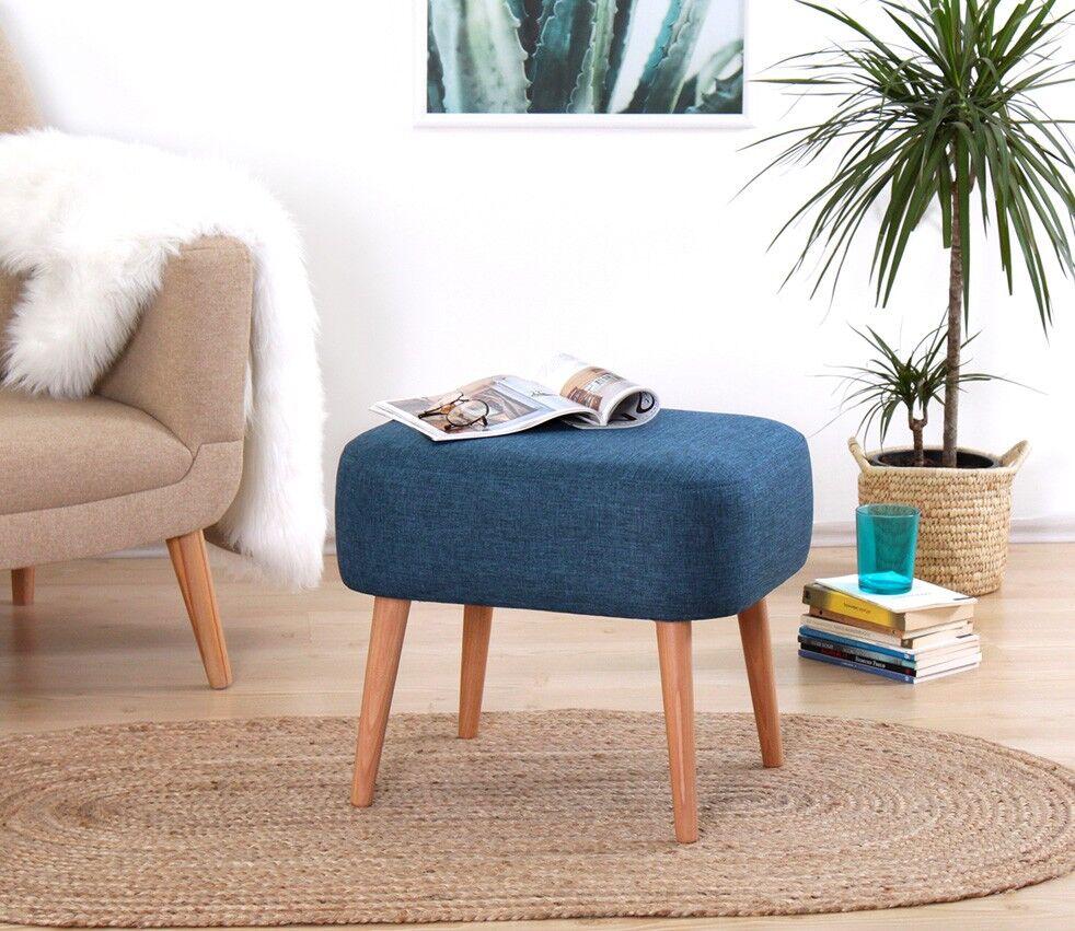 Atelier del Sofa Tabure 50x43x42cm, Plava