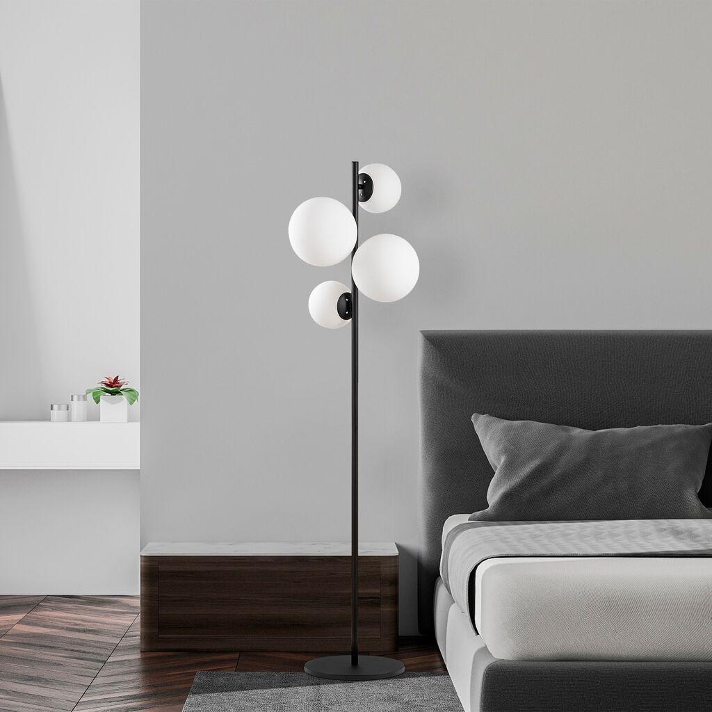 Opviq podna lampa Fazli-10521, 33 x 33 x 162 cm 4 x E14, Crna