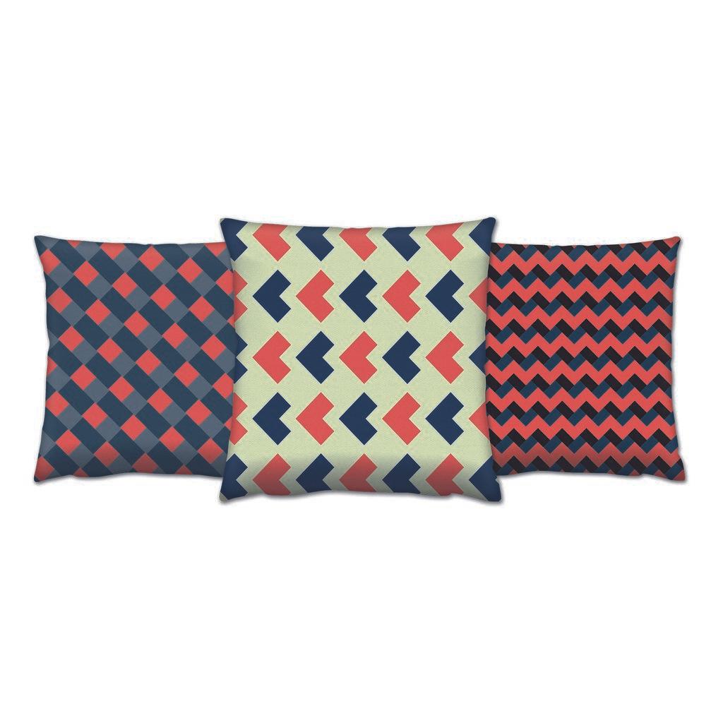 Aberto Design Set od 3 jastuka 43x43cm Šareni