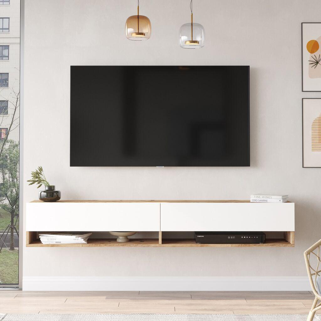Hanah Home FR9 AW TV polica, bijelo-smeđa