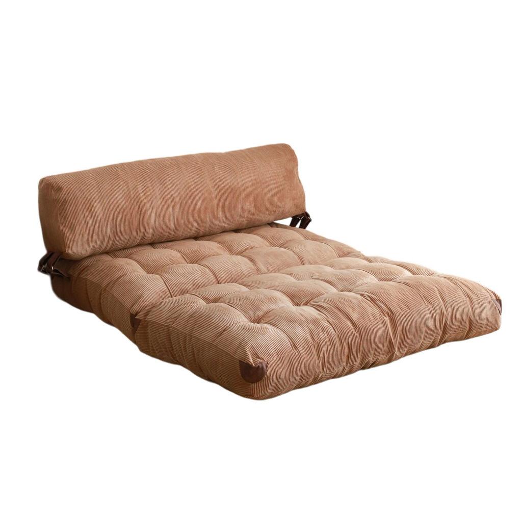 Atelier del Sofa na rasklapanje, dvosjed, Fold Velvet 2, 120x24x75cm, boja kamile