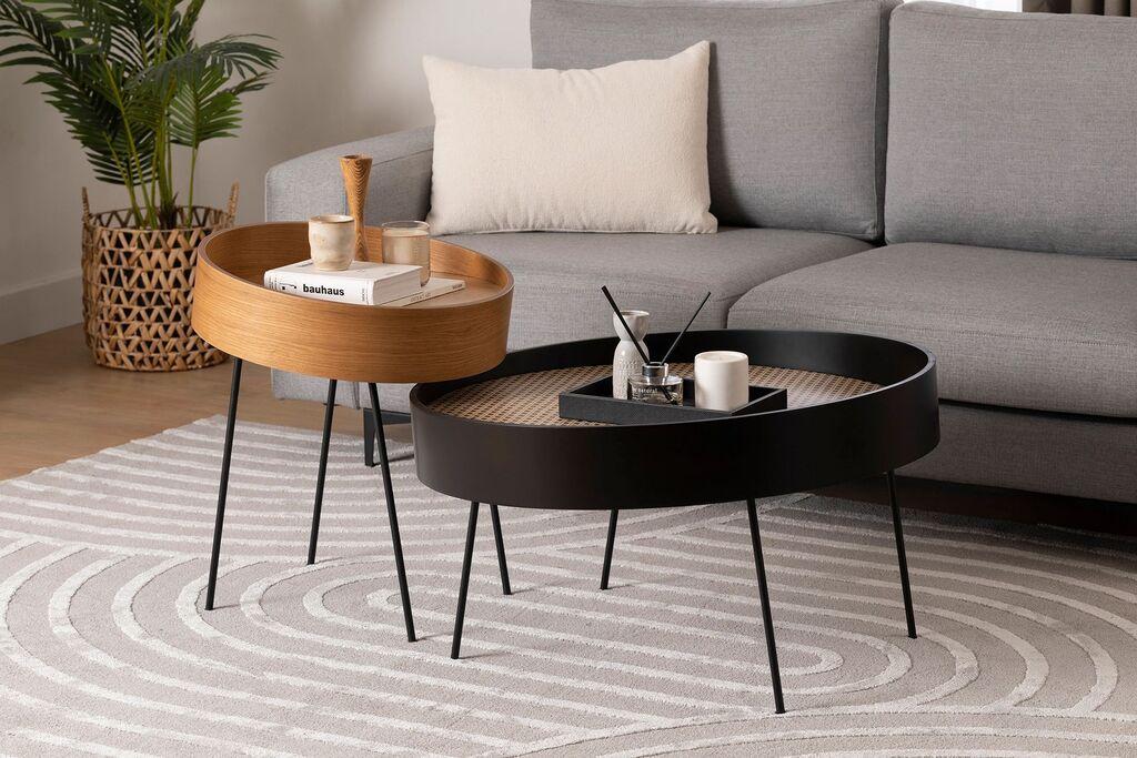 Hanah home Klub sto Ilo 40x60​​x40cm Bež-Smeđe