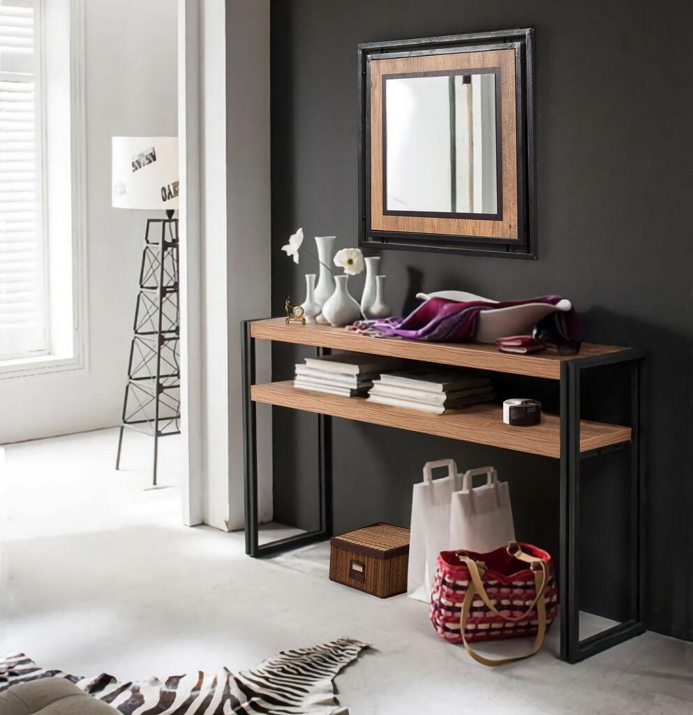 Hanah Home Cosmo komoda, smeđe-crna
