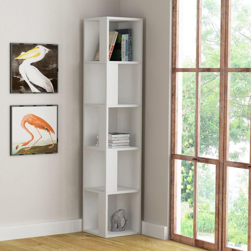 Hanah Home Polica 34x161x34cm Bijela