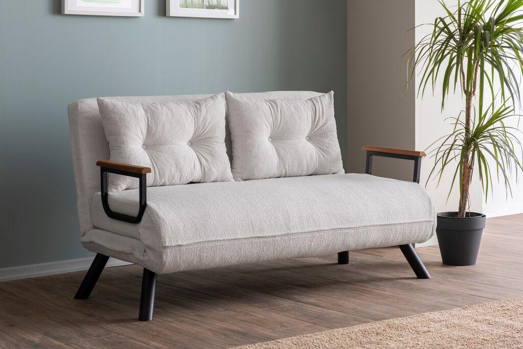 Atelier del Sofa Dvosed na razvlačenje Sando 2 Bijeli