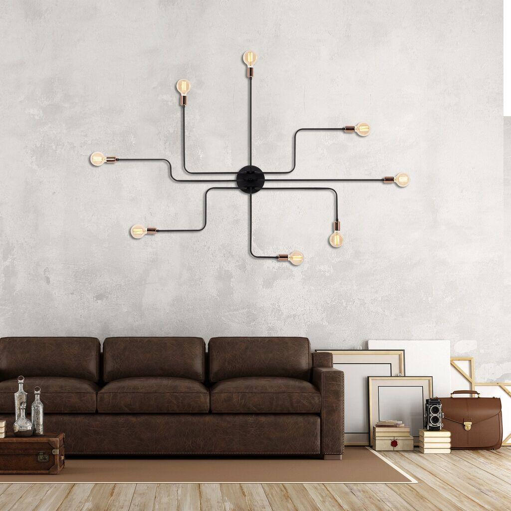 Opviq Zidna lampa E27 Max 40W, Crno-bronzana