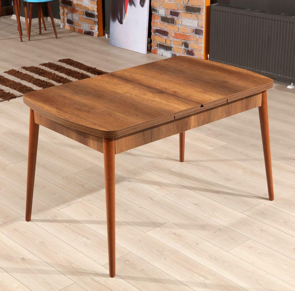 Hanah Home Trpezarijski sto Barok 132x80x78.5cm Orah