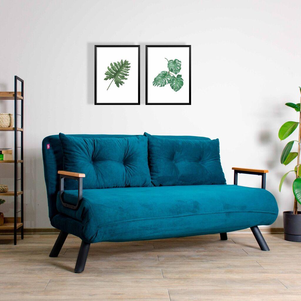 Atelier del Sofa Sando 2 Couch, Petrol