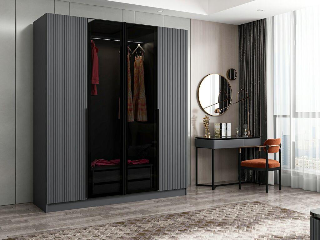 Hanah home Ormar Kale Plus 180x210x52cm Sivi