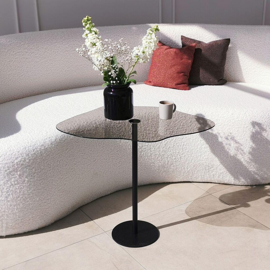 Hanah Home Dior Klub sto, 60x50x45cm, Crni