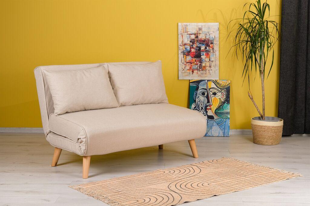 Atelier del Sofa Folde Sofa, 2 sjedala, krem