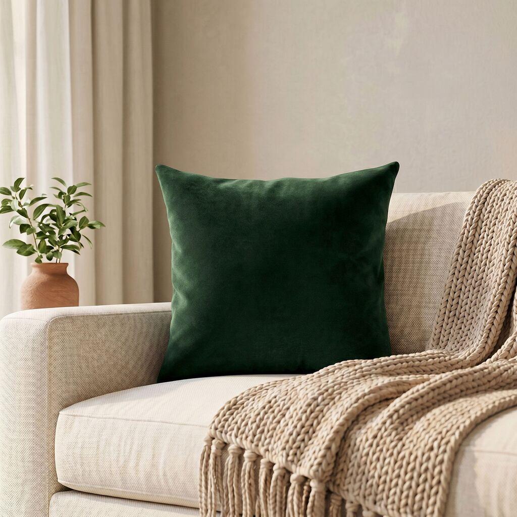 Aberto Design jastuk 43x43cm tamnozelene boje