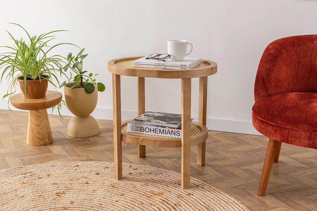 Hanah Home Pomoćni stočić Nala 55 Natural, Braon