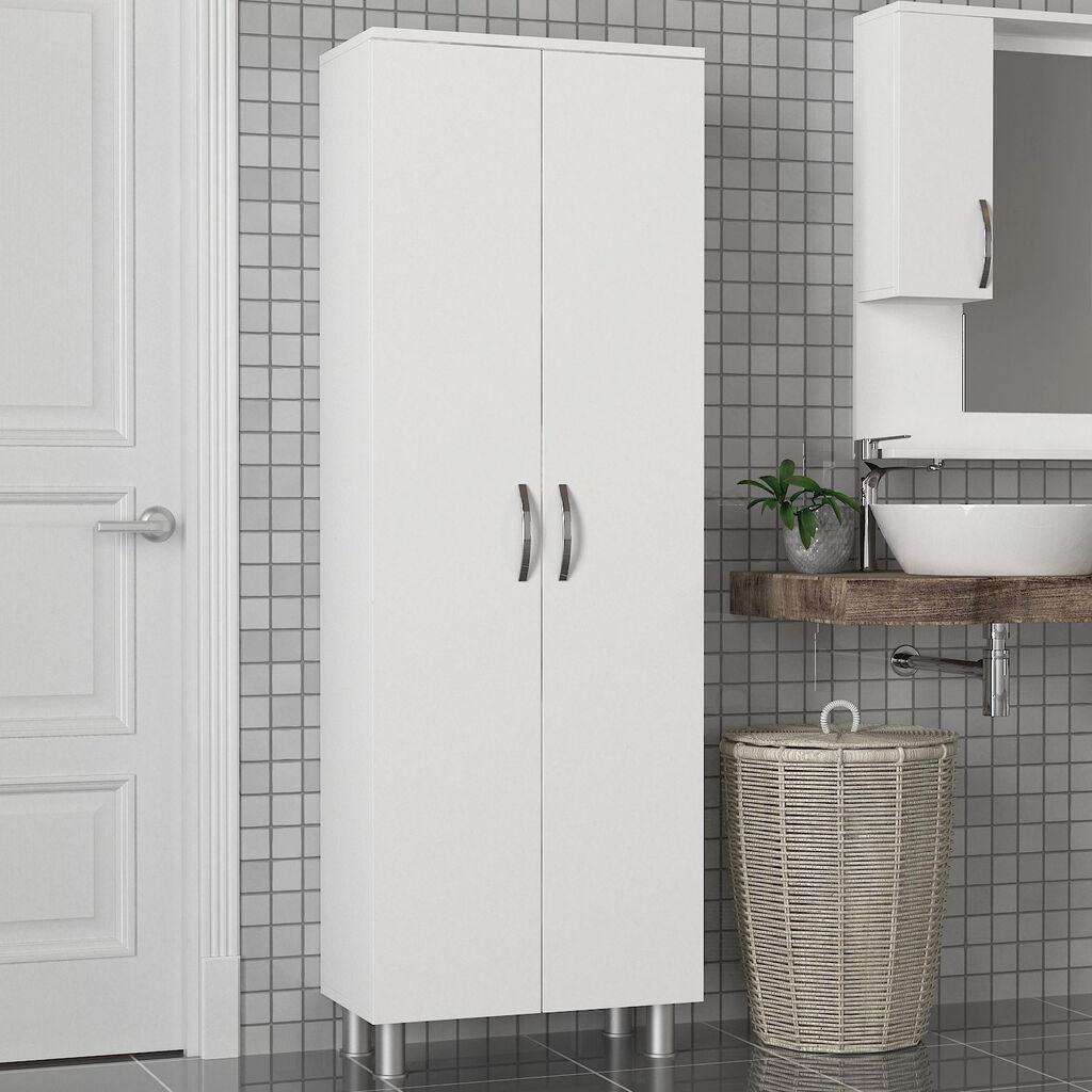 Hanah Home Kupaonski ormarić Bijeli