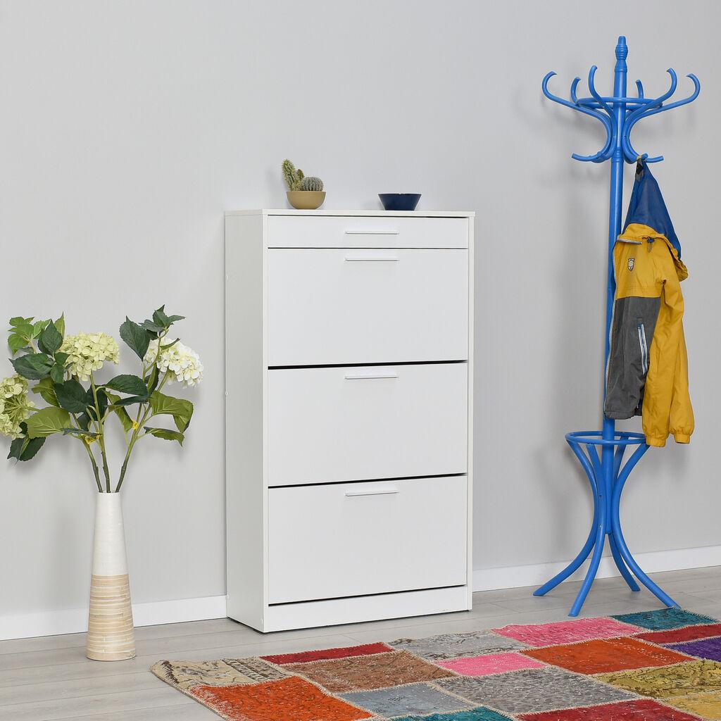 Hanah home Stalak za cipele 75x128x29cm Bijeli