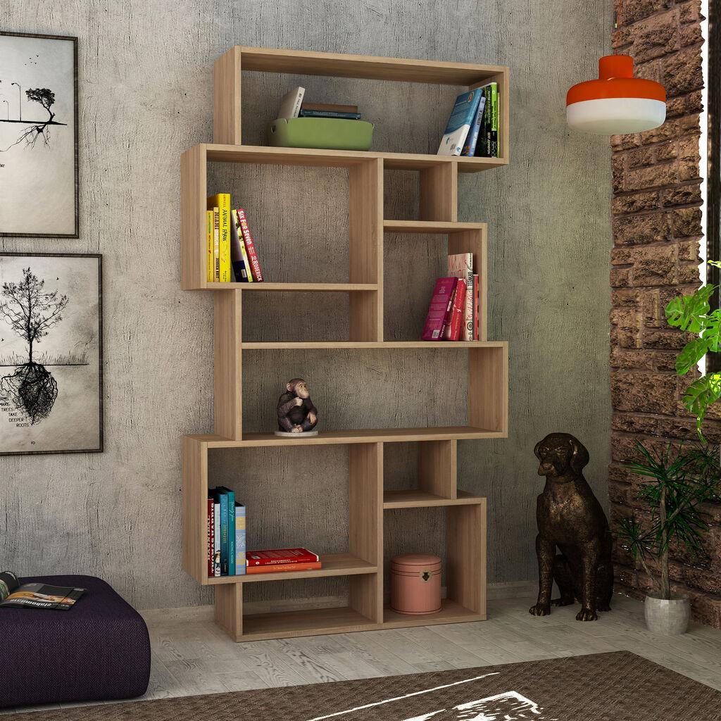 Hanah Home Polica 96x168,5x25,5cm Hrast