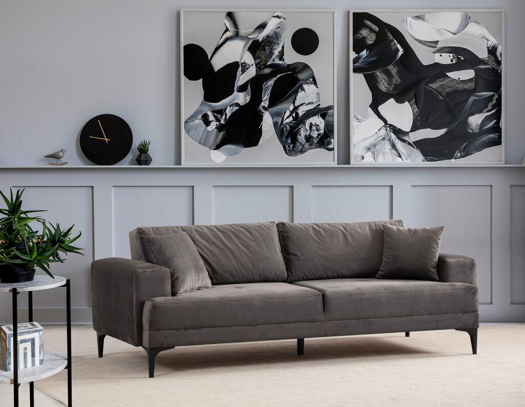 Atelier del Sofa Trosed Astana 100x78x234cm Antracit
