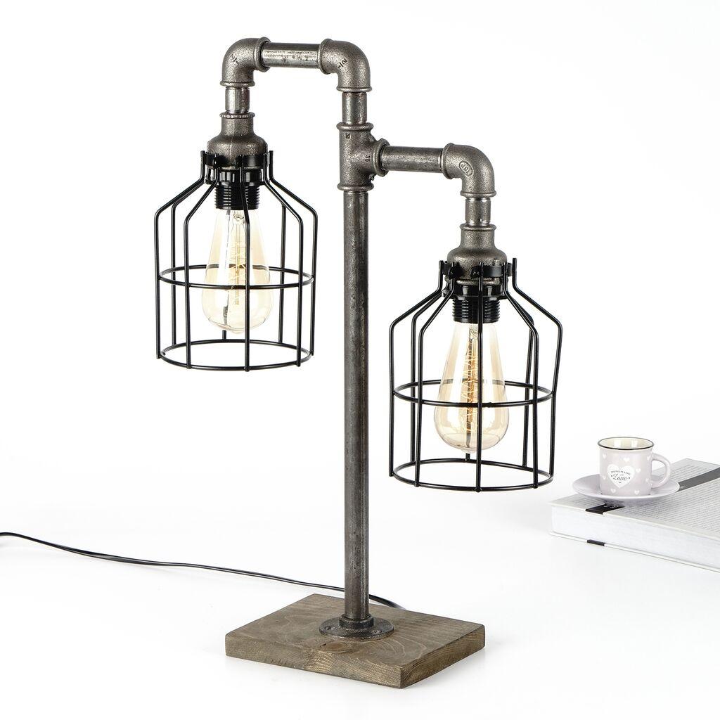 Opviq Stona lampa E27 Grlo, Crna