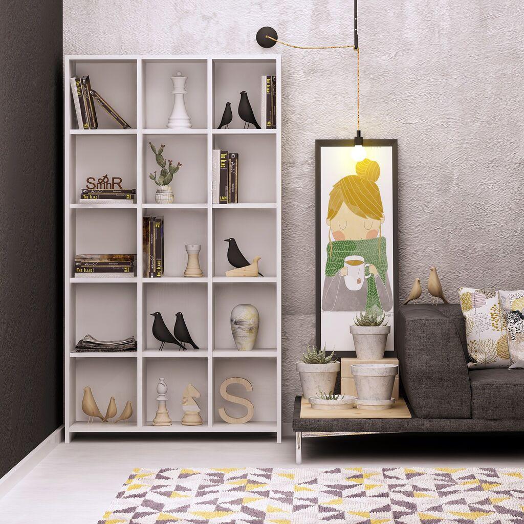 Hanah Home Polica 90x160x25cm Bijela