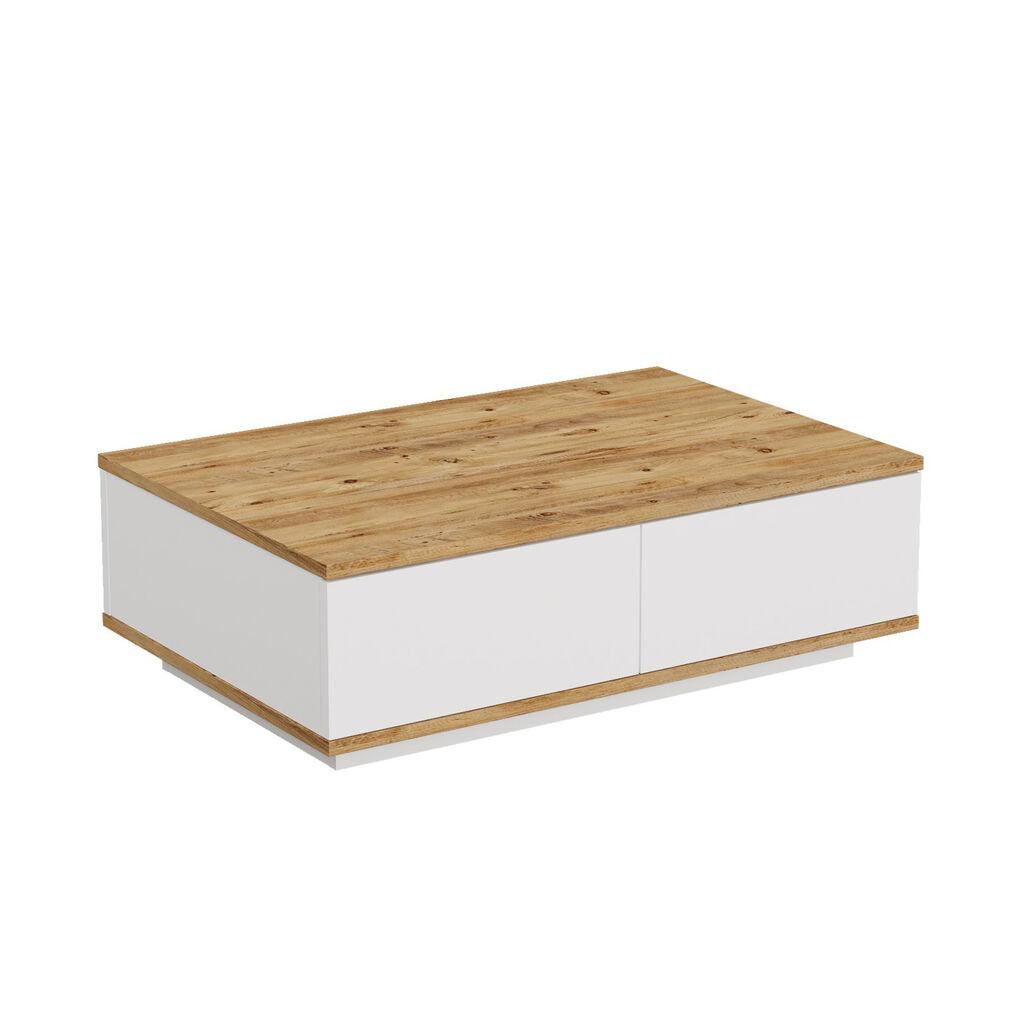 Hanah Home FR14 AW Klub sto, 90x28.6x60cm, Krem-bijeli
