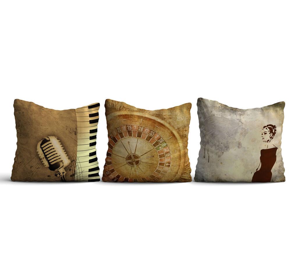 Aberto Design Set od 3 jastuka 43x43cm Šareni