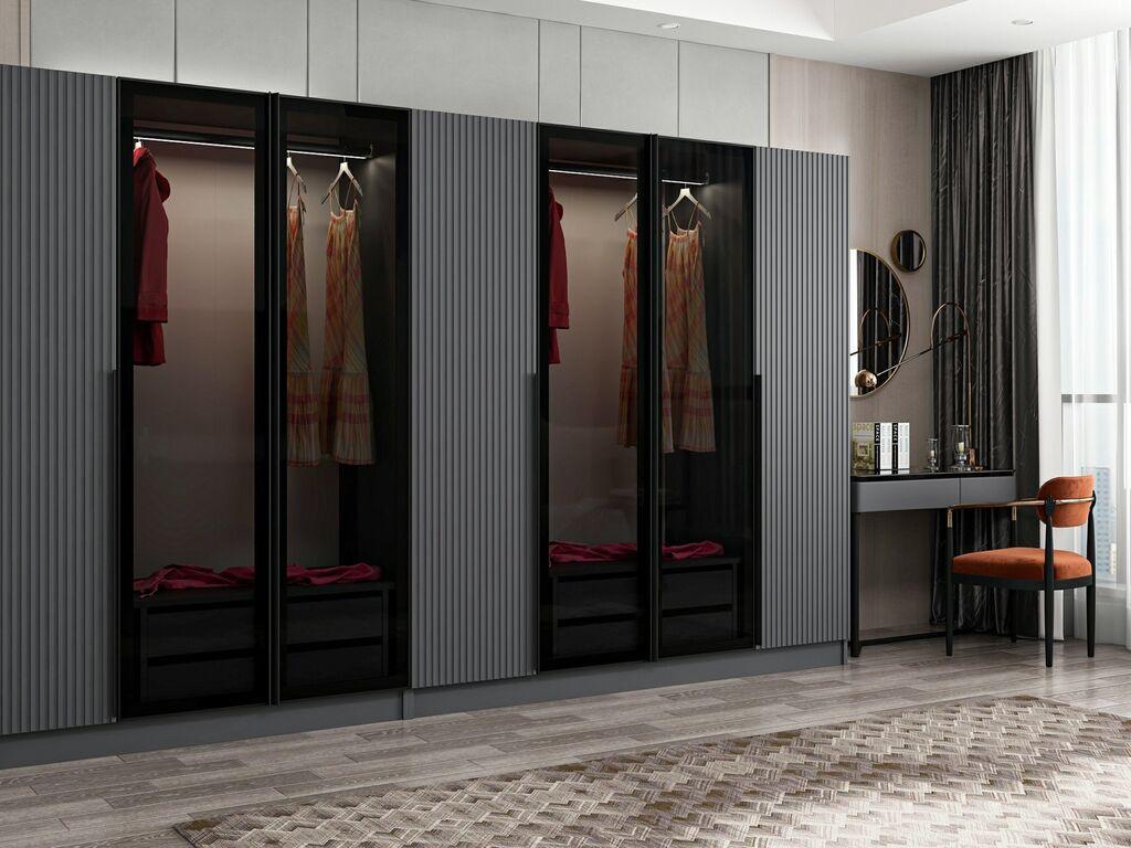 Hanah home Ormar Kale Plus 315x210x52cm Sivi