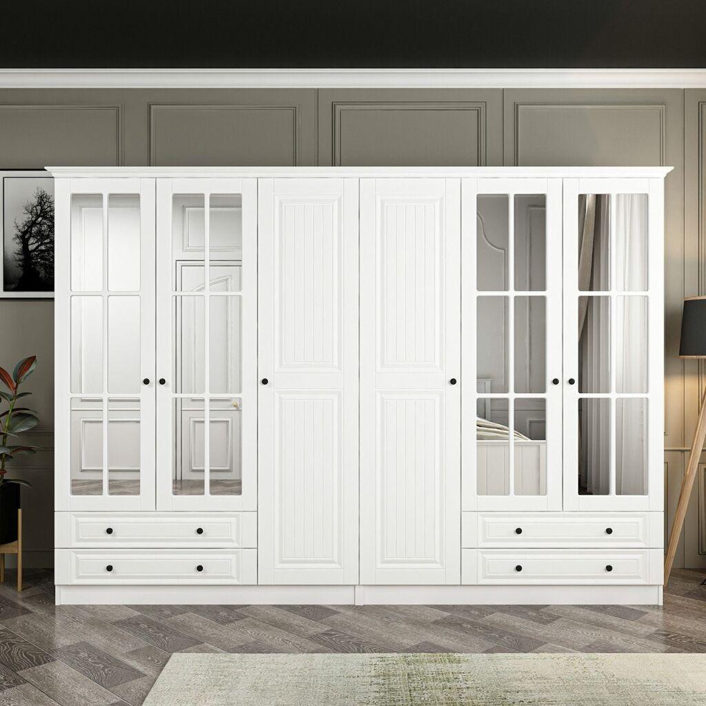 Hanah Home Kale Mebran 4020 Ormar, 225x190x52cm, Bijeli
