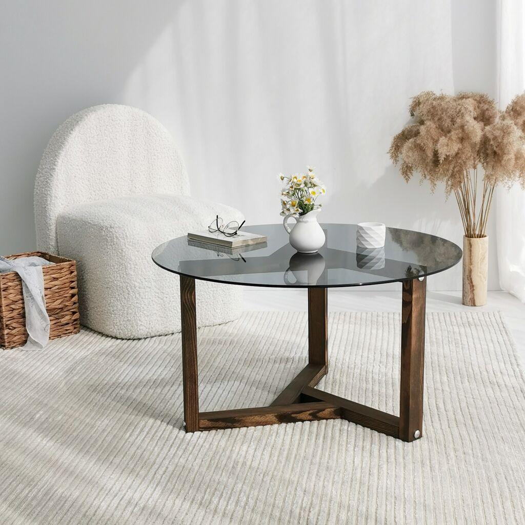 Hanah Home Klub sto 75x40x75cm Sivi