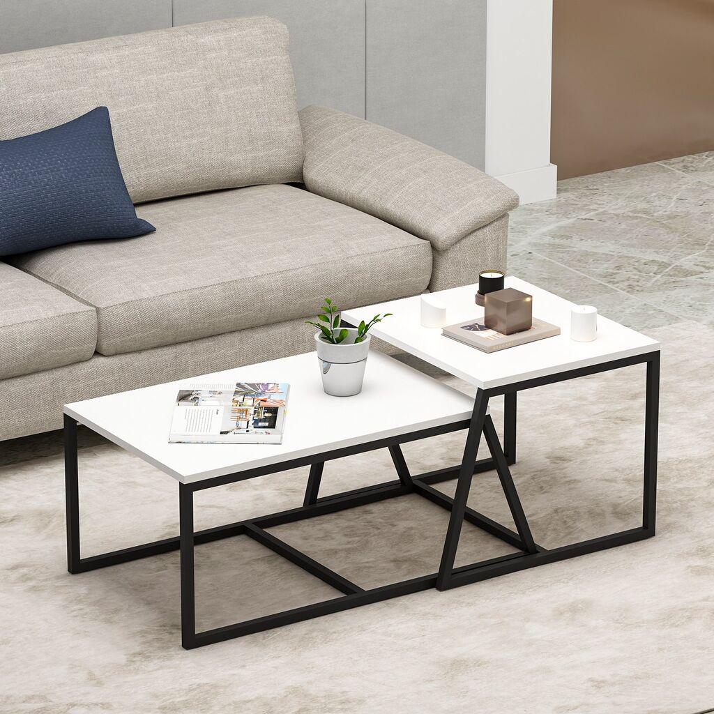 Hanah Home Klub sto Minimal 75x38x50cm Bijeli