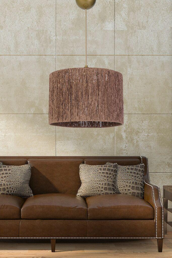 Opviq Luster YL241, 20 cm, 30 cm, E27, 60 cm kabel, smeđa