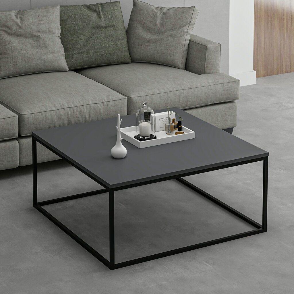 Hanah Home Klub sto Loni 90x41x90cm Antracit