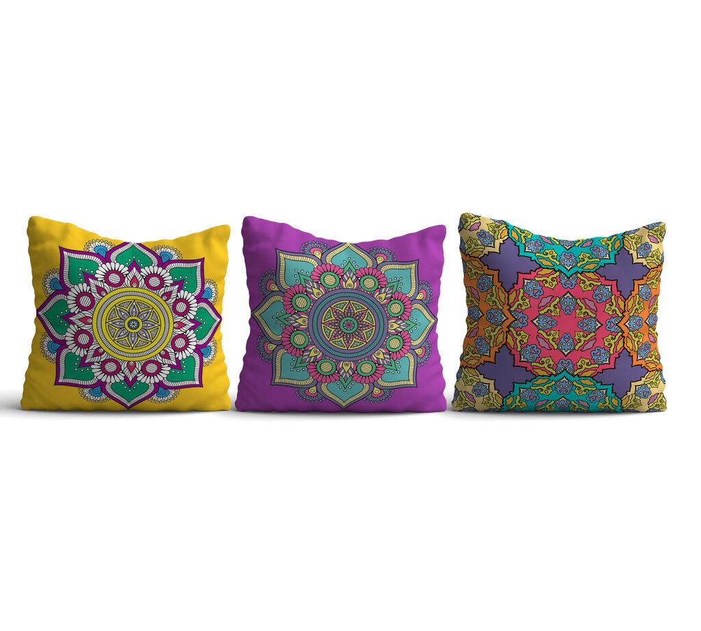 Aberto Design Set od 3 jastučnice 43x43cm Šarene