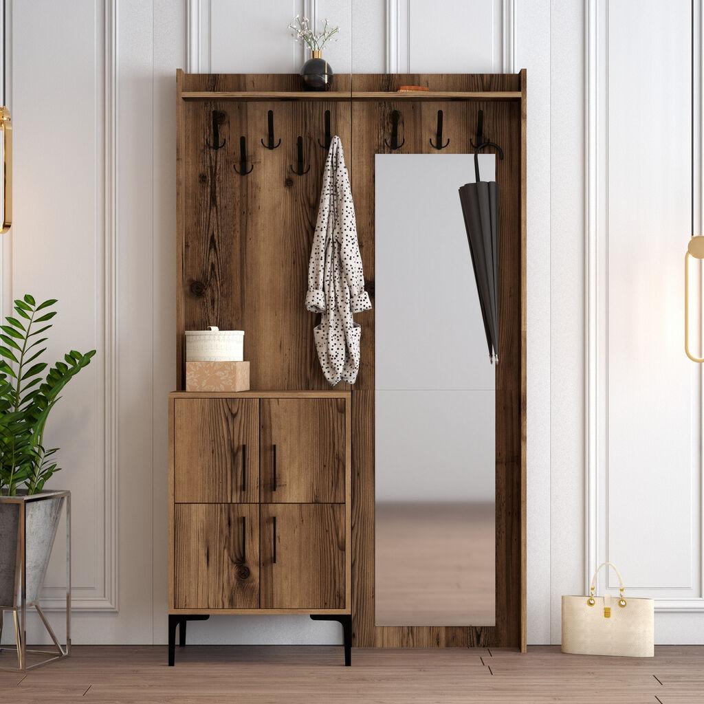 Hanah Home Stalak za cipele 120x200x35cm Orah