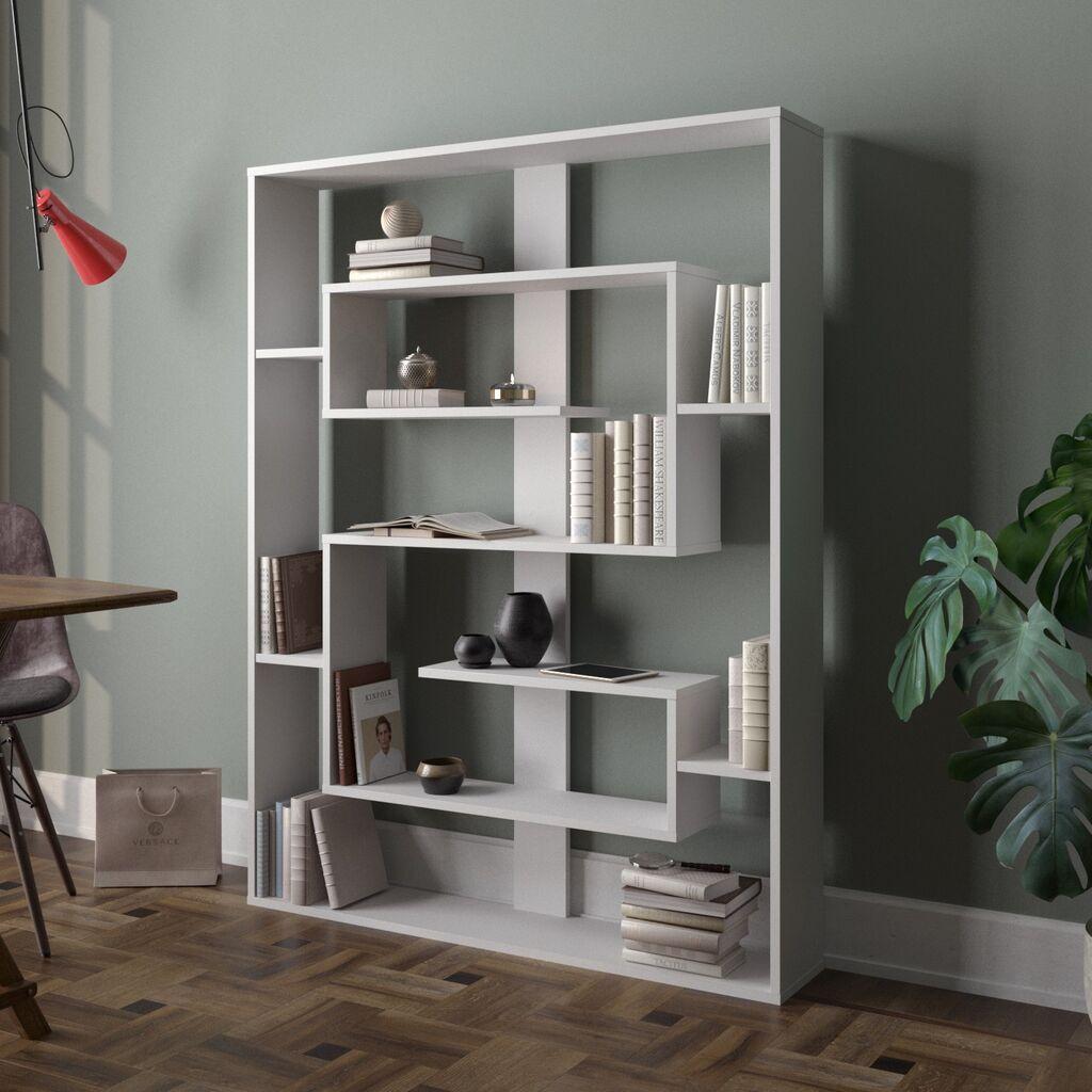 Hanah Home Esteban White Polica za knjige 120x156x22cm, Bijela