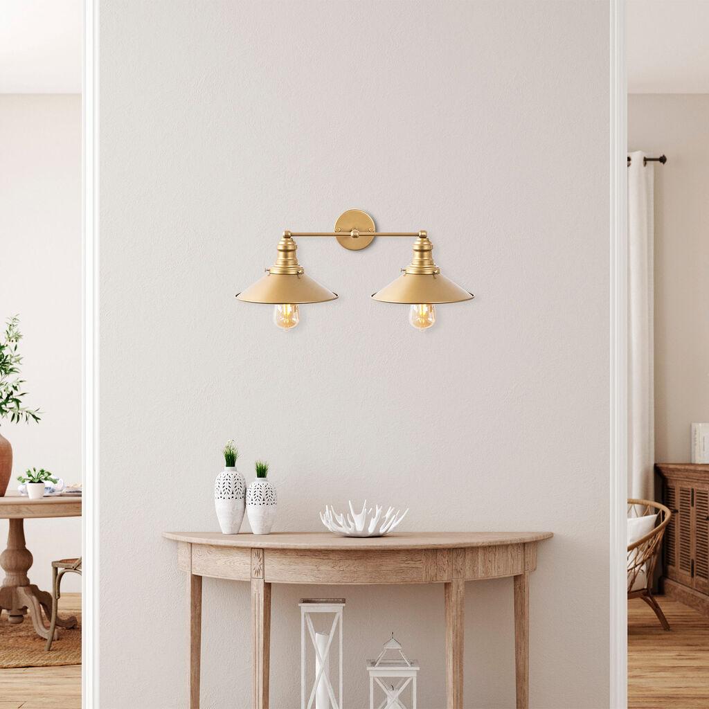 Opviq Zidna lampa E27 Grlo, Zlatna