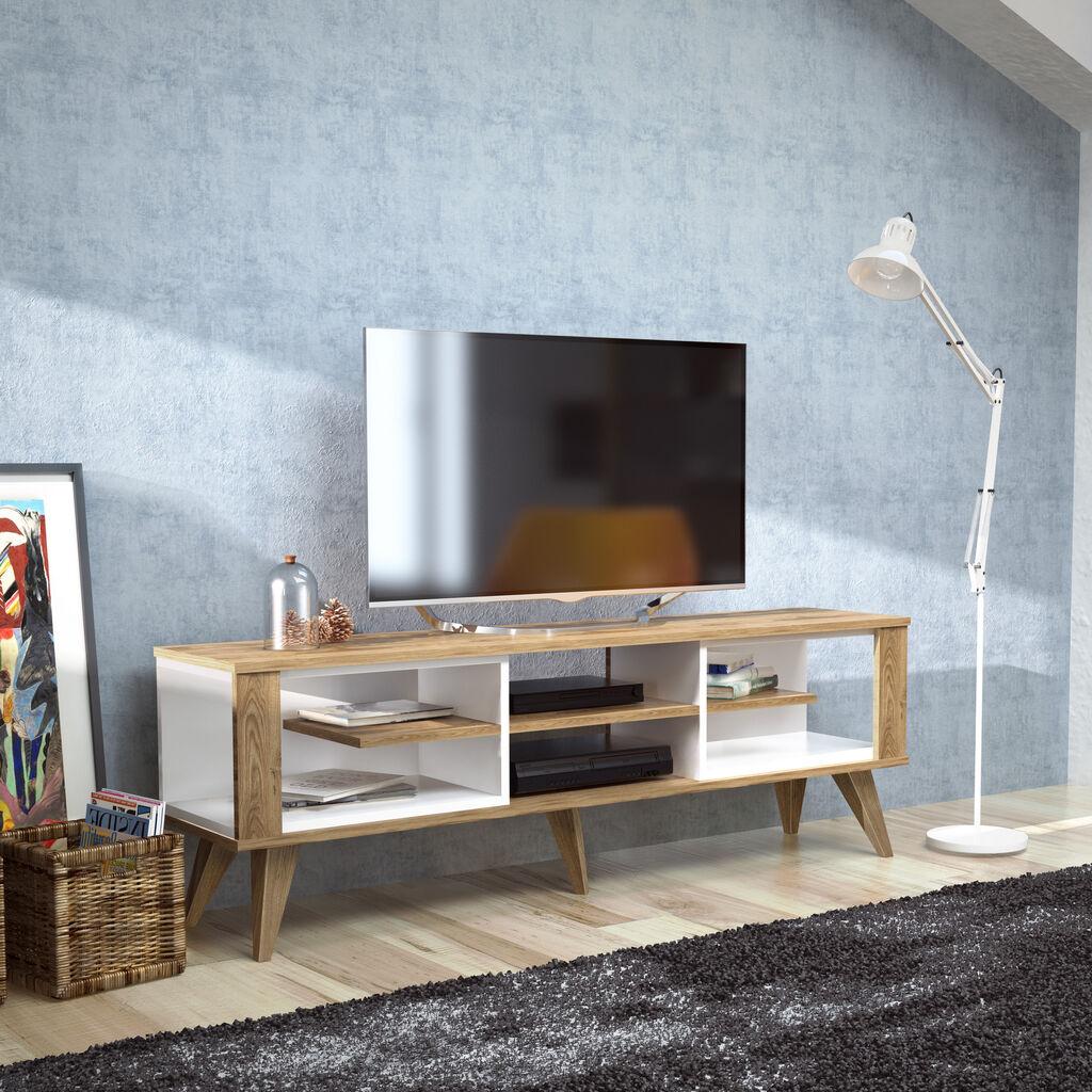 Hanah home TV komoda Ionis hrast-bijela