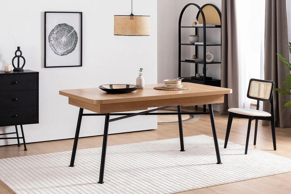 Hanah Home Trpezarijski sto Nala 198 160x77x90cm Bež
