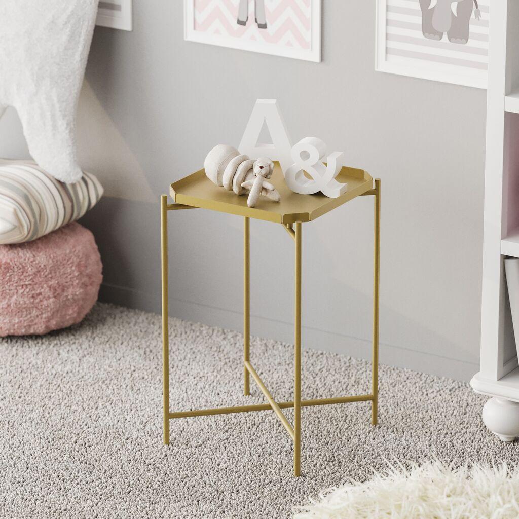 Hanah Home Klub sto 46x56x46cm Zlatni