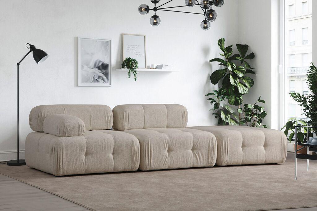 Atelier del Sofa L1 O1 1R Pouffe Doblo Sofa, trosjed, krem