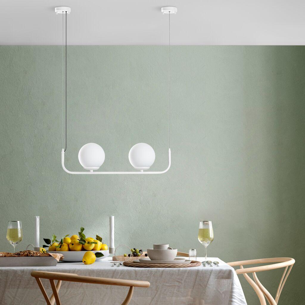 Opviq Luster Faruk-13712, 20-110cm, 2xE14, Bijela