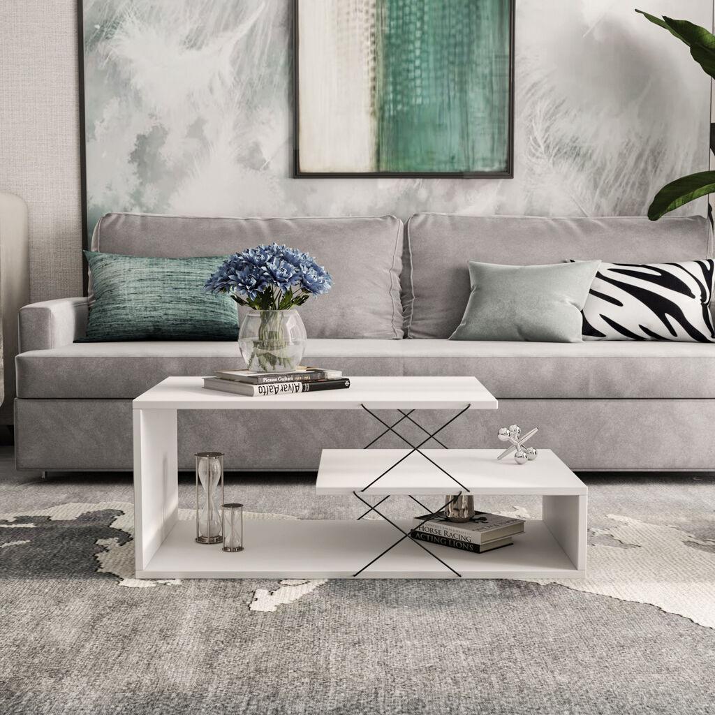 Hanah Home Klub sto Cayenne 100x40x50cm Bijeli