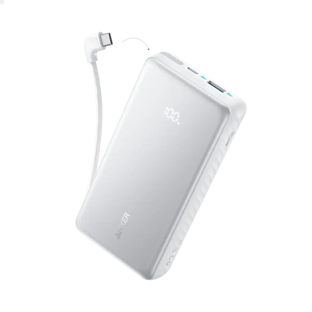 Anker Power bank Zolo, 20K, 22.5W, Built-In USB-C, Bijeli