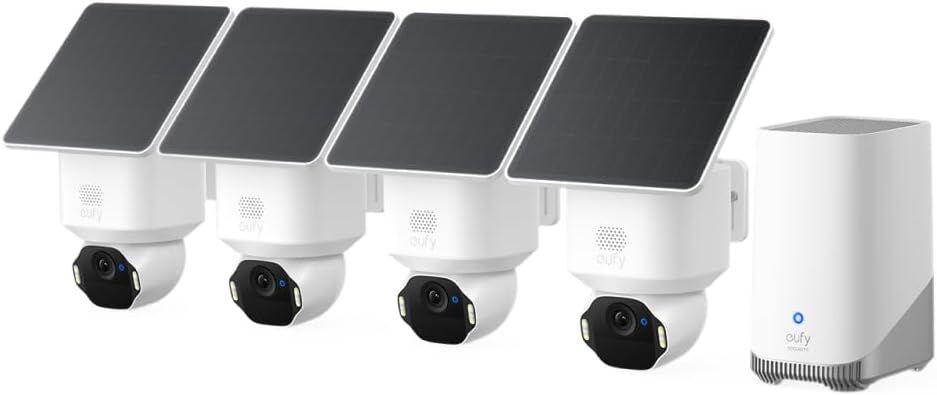 Eufy Sigurnosna kamera sa solarnim panelima SoloCam E42 4, Bijela