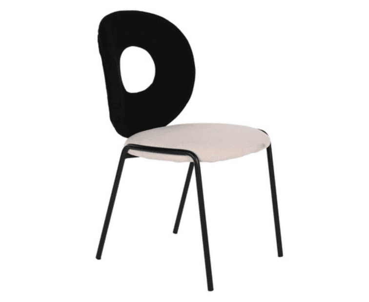 Silla Urban Stolica 60 X 84 X 50 Cm, Crna/Bež