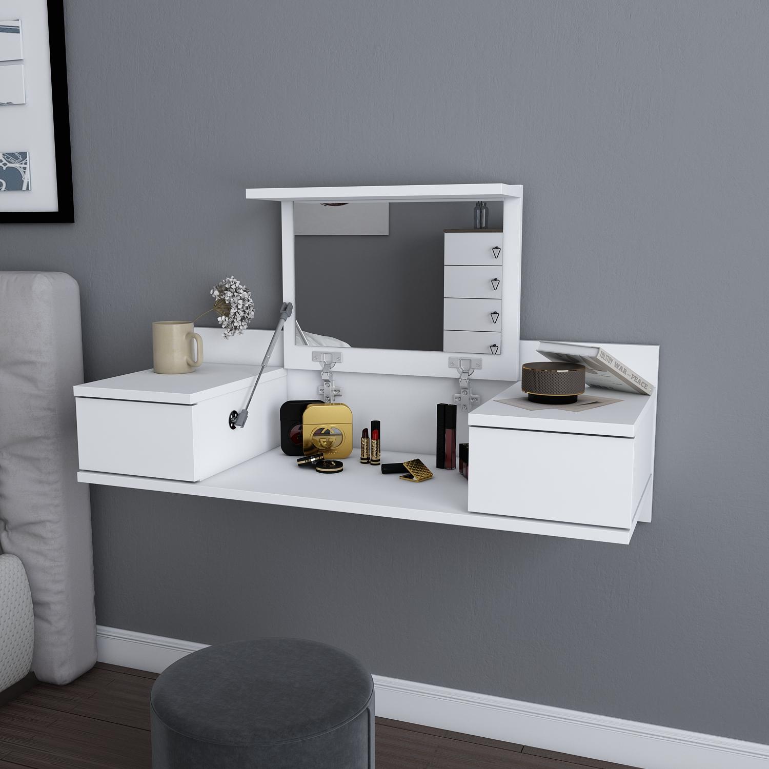 Decorotika Sto za šminkanje Ruby, Bijela