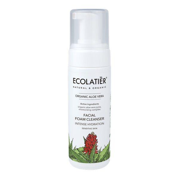 Ecolatier Facial Foam Cleanser Intense Hydration Organic Aloe Vera, 150 Ml