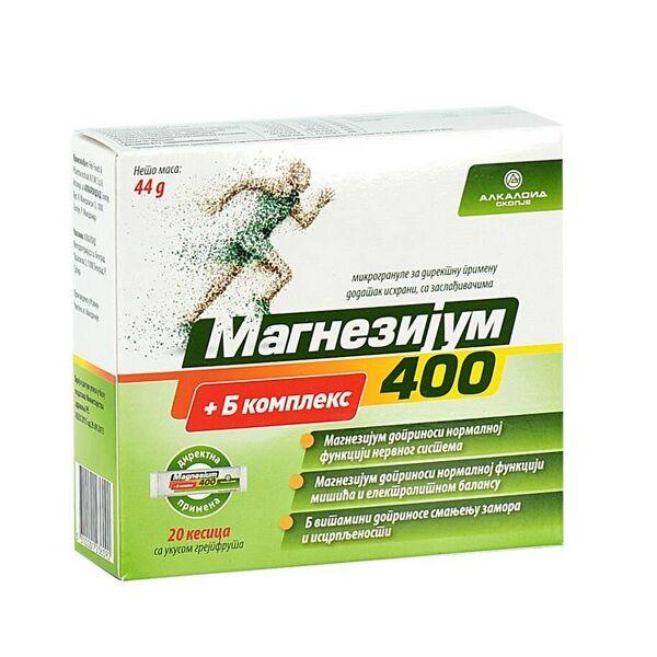 Magnezijum 400+B Kompleks 20 Kesica