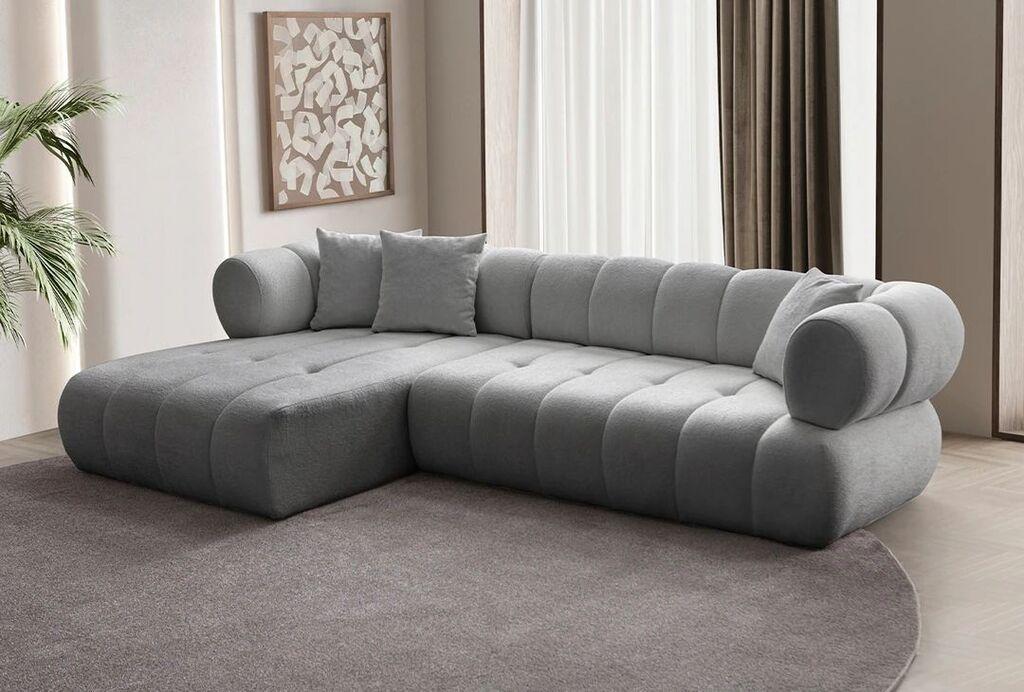 Atelier del Sofa Kutna sofa na razvlačenje Petra Lijeva, 280 x 170 x 90 cm, Siva